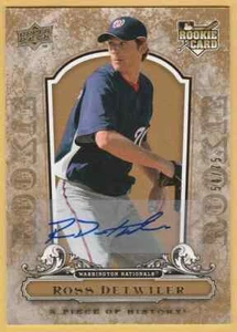 2008 UD A Piece of History Rookie Autographs Gold #149 Ross Detwiler 54/75 - Picture 1 of 1