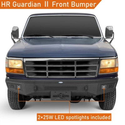 Truck Front Bumper Fit Ford F-150 F-250 F-350 & Bronco 1992 1993 1994 1995 1996 - Image 1 of 4
