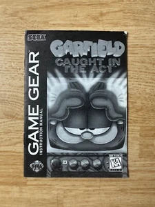 SEGA GAME GEAR - GARFIELD CAUGHT IN THE ACT - INSTRUCTION MANUAL - 1995 - Picture 1 of 2