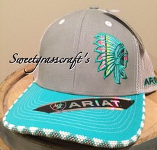 native american beaded baseball caps