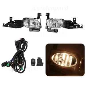 Clear Lens Front Bumper Fog Lights+Switch For 2011-2012 Honda Accord 4DR Sedan - Picture 1 of 10