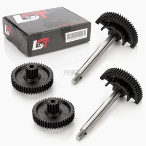 2x Drosselklappenstutzen Stellmotor Zahnrad m. Welle für BMW 3er E90 E92 E93 S65 - Afbeelding 1 van 11