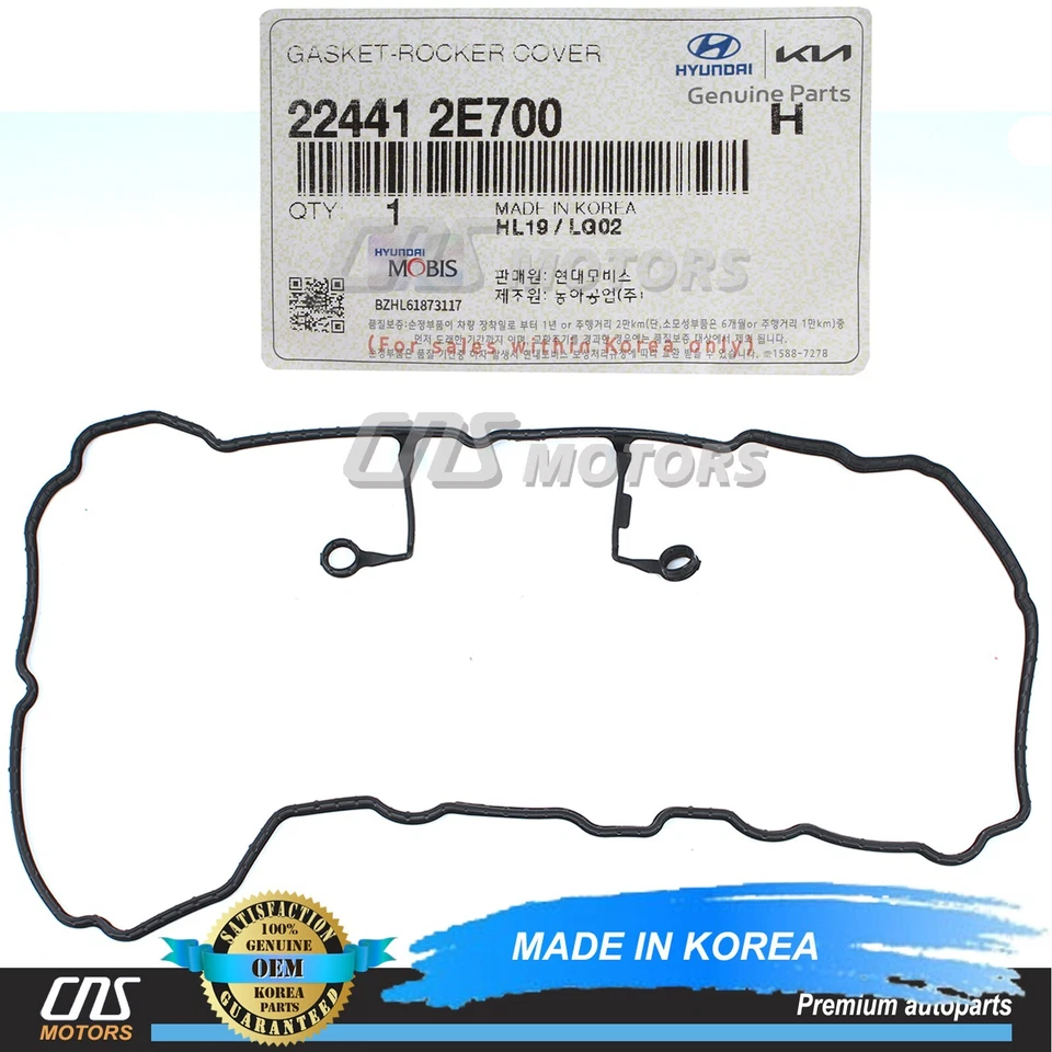 ✅OEM✅ Valve Cover Gasket for 17-22 Elantra Kona Veloster Forte Seltos Soul 2.0L Foto 1 de 4