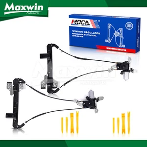 2X Rear Power Window Regulator w/ Motor Fit 00-06 Cadillac Chevy Tahoe GMC Yukon - Picture 1 of 9
