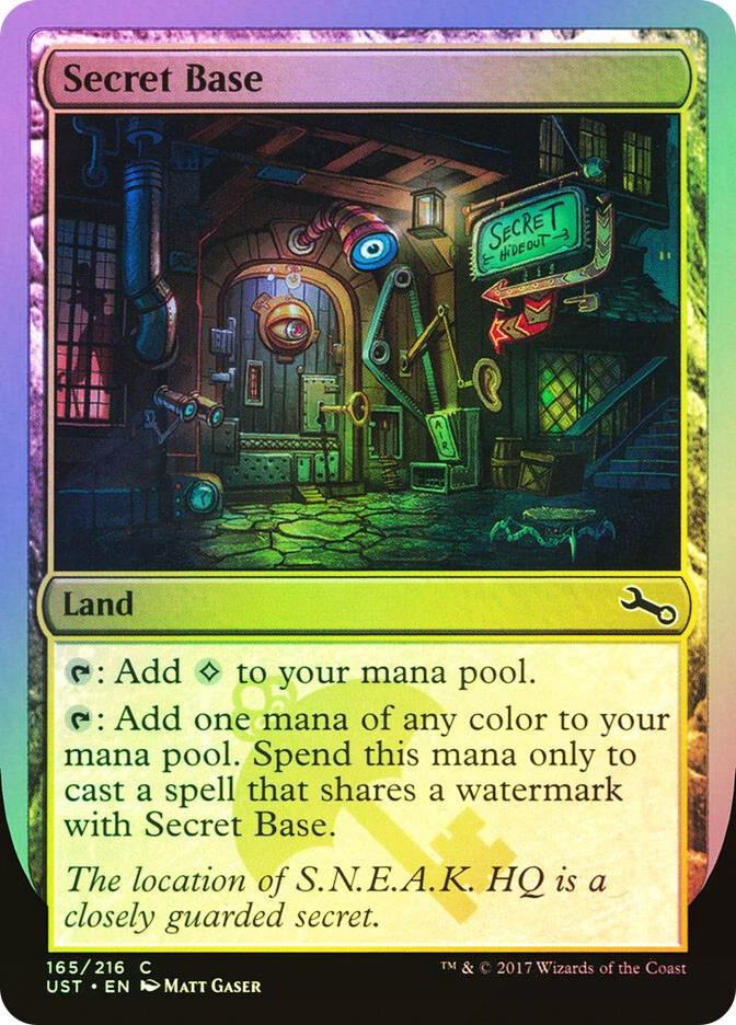 MTG FOIL Secret Base SNEAK  - Unstable #165b - Image 1 of 1
