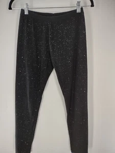 Cat & Jack Girls Sparkly Black Xl (14-16) Stretch Pants 024 - Picture 1 of 4