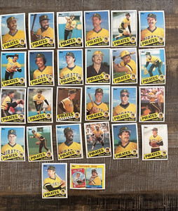 1985 Topps-26 PIRATES Cards-MADLOCK-LACY-BERRA-SCURRY-HARPER-PENA-MAY-THOMPSON