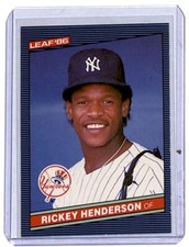 1986 Leaf Rickey Henderson New York Yankees #37.