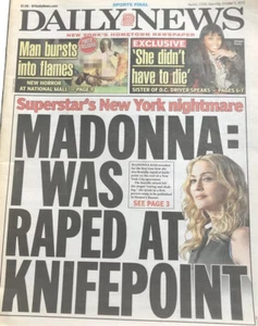 Madonna Daily News Nyc New York Newspaper Vintage 2013 - Picture 1 of 5
