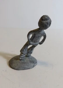 De colección Hunter Pewter People: 3” niño en patines esquina giratoria - Imagen 1 de 4
