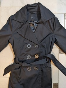Express Solid Trench Coats Coats 