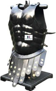 Medieval Armor Black Greek Royal Muscle Armor Greek Halloween Costume and LARP - Picture 1 of 4