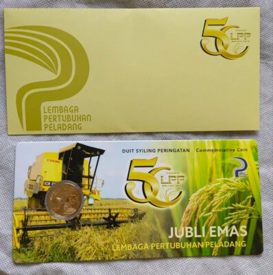 MALASIA 2024 50 aniversario Moneda Autoridad Organización de Agricultores Cuprum 1 ringgit Foto 1 de 4