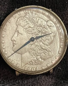Morgan Silber Dollar Münzuhr Vintage 1904 🔥🔥🔥 - Bild 1 von 4