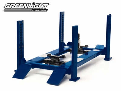 1:18 Adjustable 4-Post Hoist -- Blue -- Greenlight - Image 1 of 4