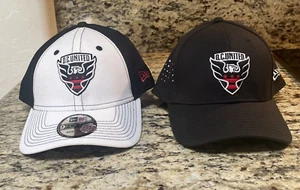 DC United MLS 9Fifty New Era Hat Cap Fitted Soccer New Med/Large+ Black White - Picture 1 of 12