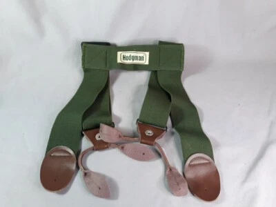 Hodgman Wader Suspenders H-Style  2" Wide 36" Adjustable Length Green - Image 1 of 4