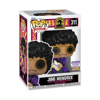 Funko POP! Rocks Jimi Hendrix #311 púrpura Jimi Hendrix - 2023 San Diego Comic Co Foto 1 de 2