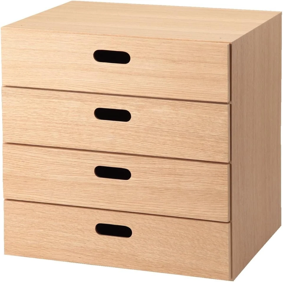 Muji Stacking Chest Width 37 Depth 28 Height 37cm 4 drawers Oak Japan 12381228 - Image 1 of 2
