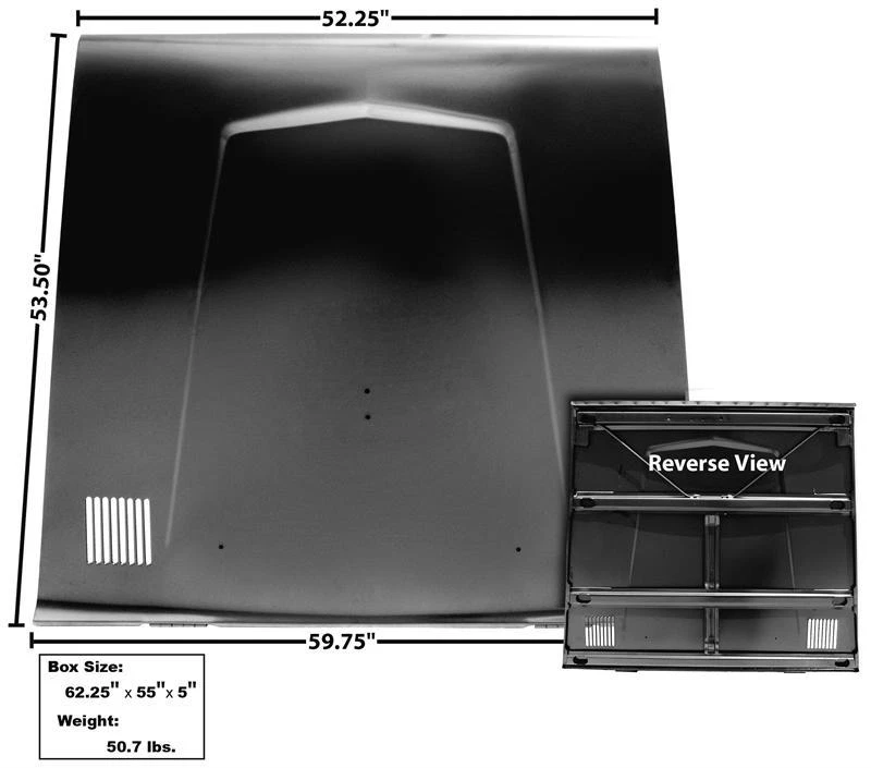 Ford Bronco 1966-69 capó con orificio de cierre de parabrisas nuevo Foto 1 de 1