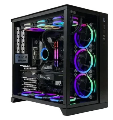 Custom Gaming PC i9-13900K 32GB DDR5 4TB NVMe + 10TB RTX 4090 24GB WiFi BT W11H - Image 1 of 2