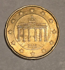 Germany 2002 20 Euro Cents (J Mint;Hamburg) KM#211-Schon#210  (X30) - Picture 1 of 2