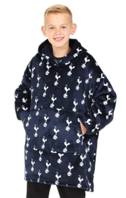 Tottenham Hotspur Football Club Boys Fully Lined Luxury Oversized Fleece Hoodie