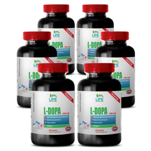 New L-DOPA 99% 350mg. Dopamine. Mucuna Pruriens Extract Libido Sexual Booster 6B