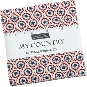 My Country Moda Charm Pack 42 100% Cotton 5" Precut Fabric Quilt Squares - Picture 1 of 2