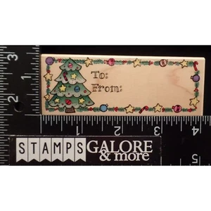 HERO ARTS GUMMISTEMPEL G1801 WEIHNACHTSBAUM BIS VON GIRLANDENRAND #2167 - Bild 1 von 2