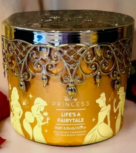Bath & Body Works DISNEY PRINCESS Life's A Fairytale 3 Wick Candle (NEW &Sealed) - Picture 1 of 5