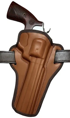 Поясная кобура для 6 дюймов S&W МОДЕЛЬ 57 .41 MAG, для правой руки коричневая с открытым верхом OWB - Изображение 1 из 4