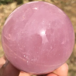 2.35" 296g Natural Collectables Gemstone Rose Quartz Sphere Ball ic2230 - Imagen 1 de 12