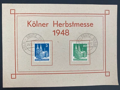 1948 Koln Germany Souvenir Postcard Cover Herb Festival - Image 1 of 2