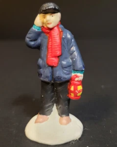 Christmas Valley Wonderful Life Holiday Village Go Along Figura Hombre con Linterna - Imagen 1 de 7