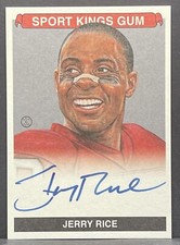 2015 Sportkings Green Jerry Rice HOF 49ERS ON-CARD AUTOGRAPH SSP AUTO 🐐