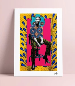Sam Cooke Poster – African Art Collage Wall Print Decor - Picture 1 of 2