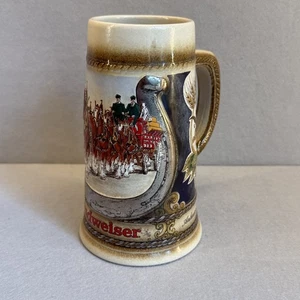 Vintage Budweiser Clydesdales Beer Stein Staffel Stoneware West Germany 1980s - Picture 1 of 12