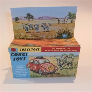Corgi Toys 256 Volkswagen 1200 VW Safari Repro Box Set - Picture 1 of 11