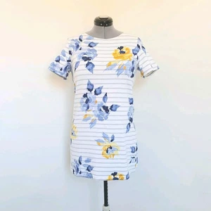 JOULES Size 14 Grey Rose Stripe Jersey Tunic.GC - Picture 1 of 11