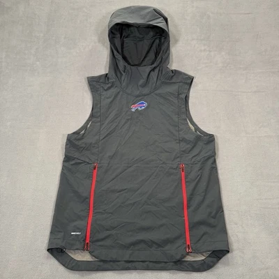 Chaleco Buffalo Bills Nike Shield para Hombres Gris Medio Sobre el Campo NFL Sudadera con Capucha sin Mangas Foto 1 de 4