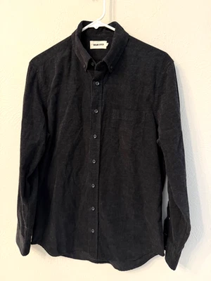 Taylor Stitch men's size 38 Jack Corduroy long sleeve button up gray blue - Image 1 of 4