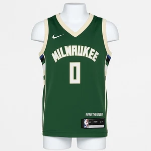 Nike Milwaukee Bucks Damian Lillard 0 NBA Icon Edition Trikot Jugend Medium - Bild 1 von 9