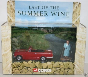 CORGI 1/43 - CC01601 LAST OF THE SUMMER WINE TRIUMPH HERALD CONVERTIBLE + FIGURE - Picture 1 of 2