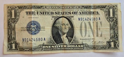 1928-A $1 Silver Certificate 'Funny Back' - Image 1 of 2