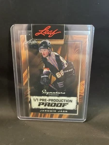 2024 Blattmetall Jaromir Jagr Kristall Orange Pre-Production Proof 1/1 - E1 - Bild 1 von 2