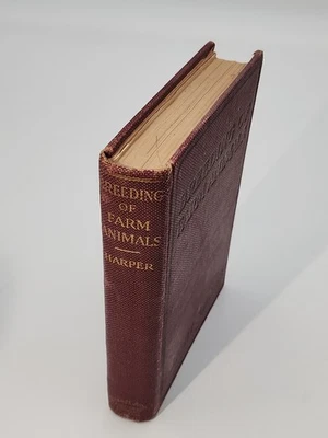 Vintage 1920 Breeding of Farm Animals illustrated book Merritt W. Harper - Image 1 of 4