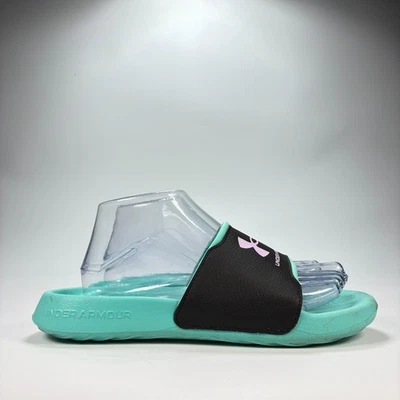 Under Armour Ignite Select Green Slides Comfort Sandal 3027227-300 Youth Size 6Y - Image 1 of 4