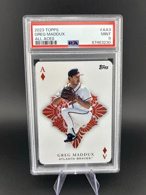 2023 TOPPS GREG MADDUX ALL ACES Atlanta Braves MLB Baseball PSA 9 - Image 1 of 4