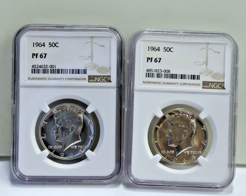 1964 ケネディ ハーフダラー 50C NGC PF67 コイン 銀貨 Grade PR 67 NGC Kennedy US Half Dollars (1964-Now) for sale